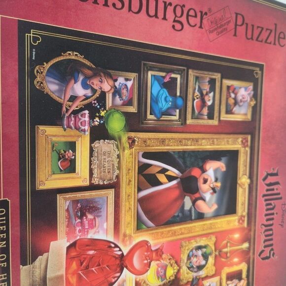 Ravensburger Disney Villainous Queen of Hearts Jigsaw Puzzle 1000 Pce Complete - Picture 3 of 7